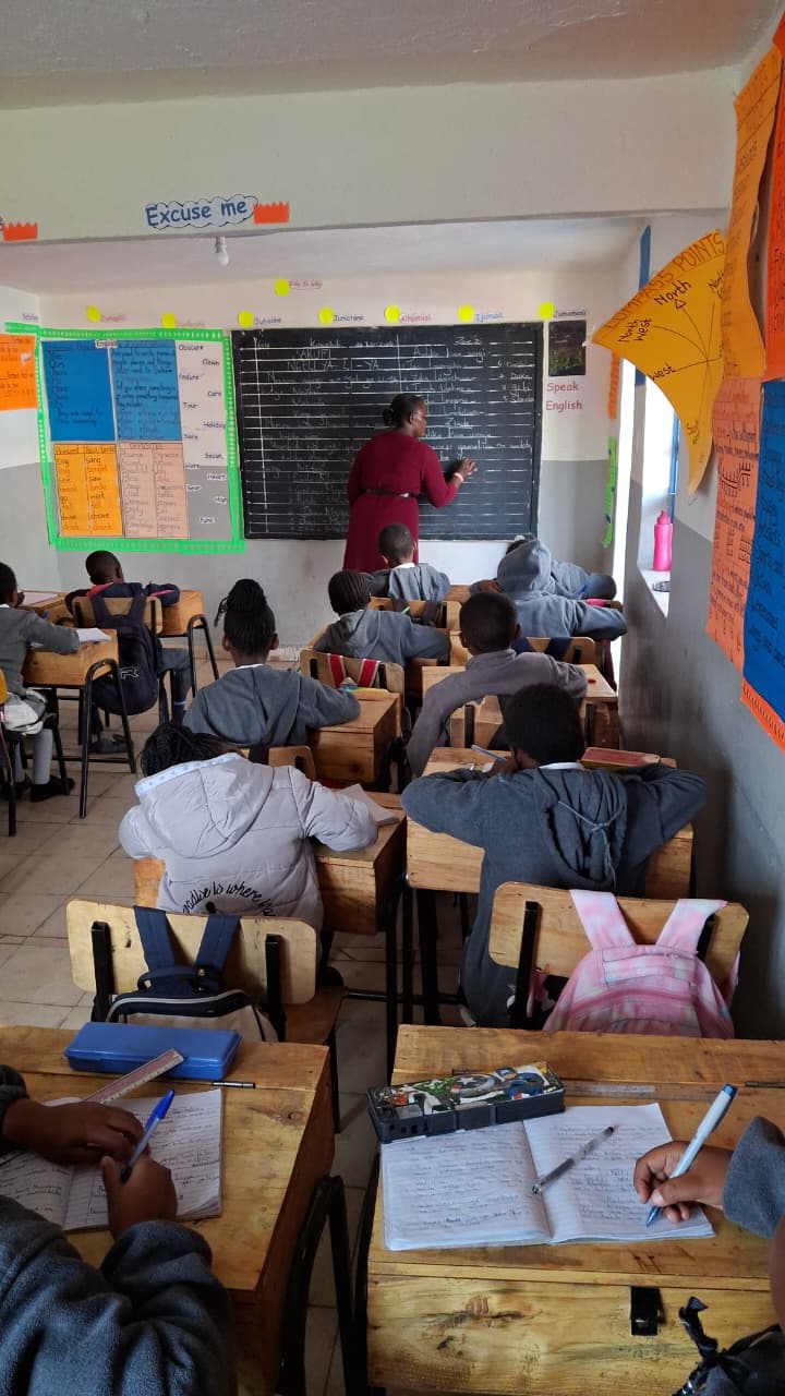 Upper primary pupils at Bridgerose Jewels Academy